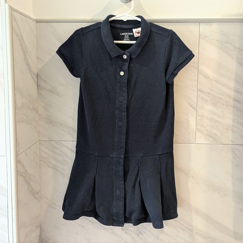 Lands' End Navy Kids Dress